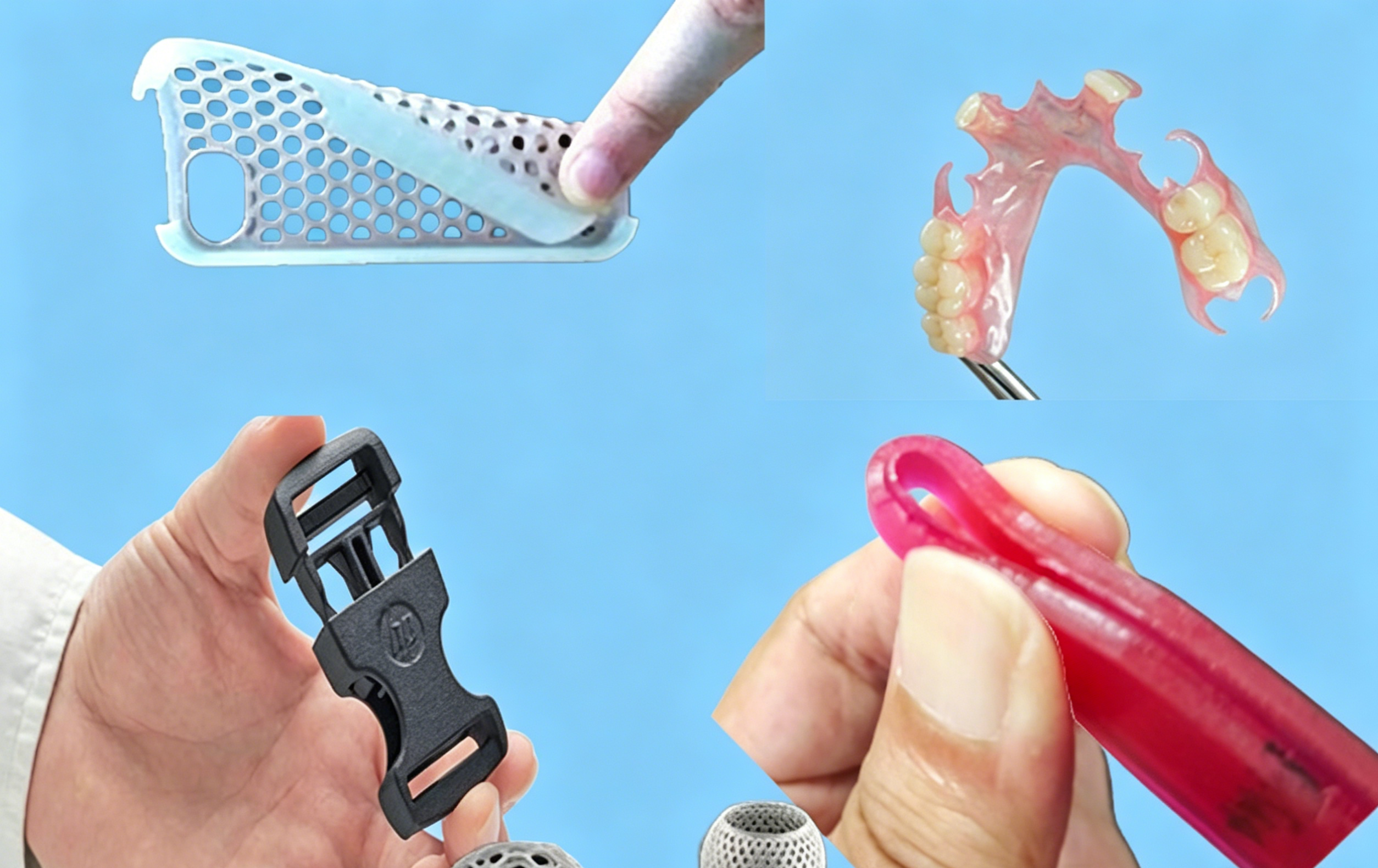柔韧弹性3D打印树脂 耐弯折减震护具零件